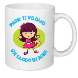 Ti voglio un sacco di bene – Tazza regalo – Festa del papà