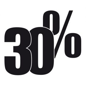 Adesivo Saldi 30%