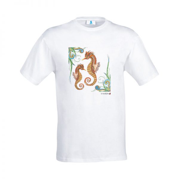 T-shirt Mandala "Cavallucci Marini"