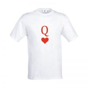 Coppia di T-shirt “Regina e Re di Cuori”