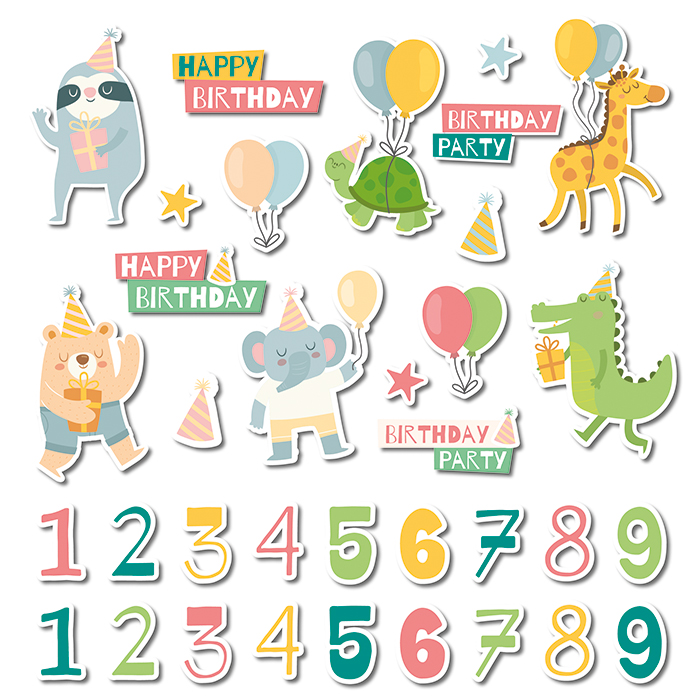 Stickers per il Compleanno, Grafica, Stampa e Web