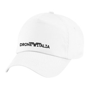 Cappellino Drone Italia – bianco con logo nero