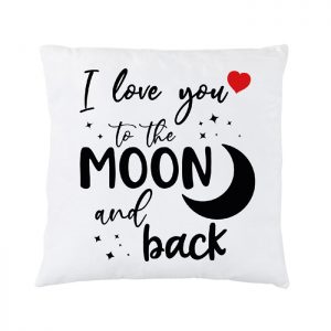 Cuscino “I love You to the moon and back”