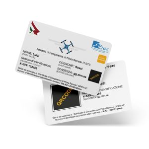 Kit 3 Card Attestato di Pilota IT-STS