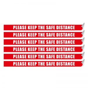 Segnaletica per pavimento “PLEASE KEEP THE SAFE DISTANCE”
