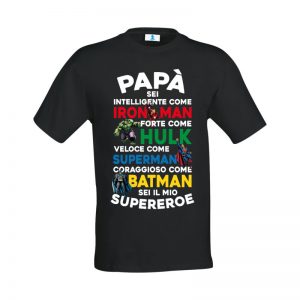 T-shirt “Papà sei il mio Supereroe”
