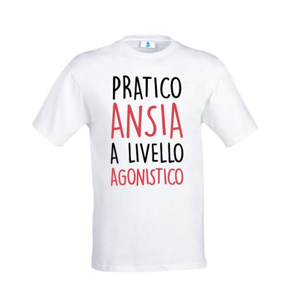 T-shirt pratico ansia a livello agonistico