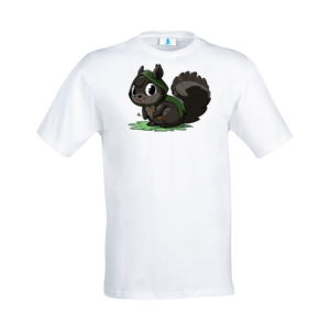T-shirt scoiattolo cacciatore