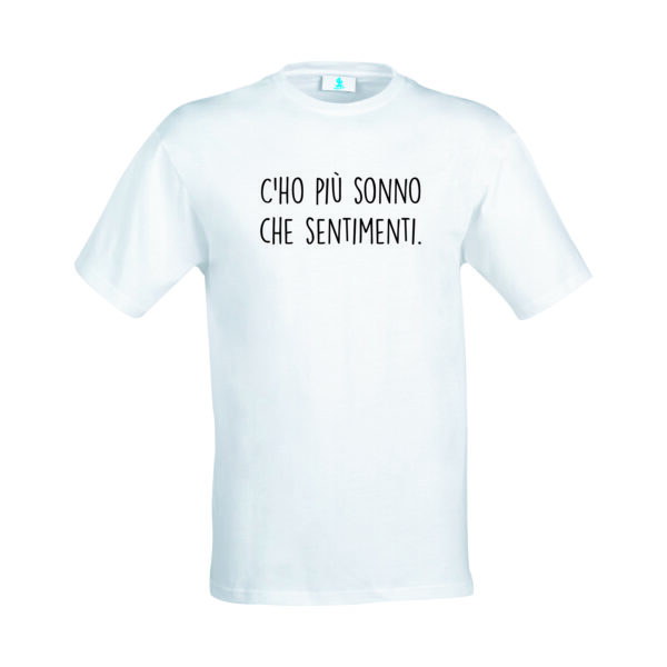 t-shirt white sonno sentimenti