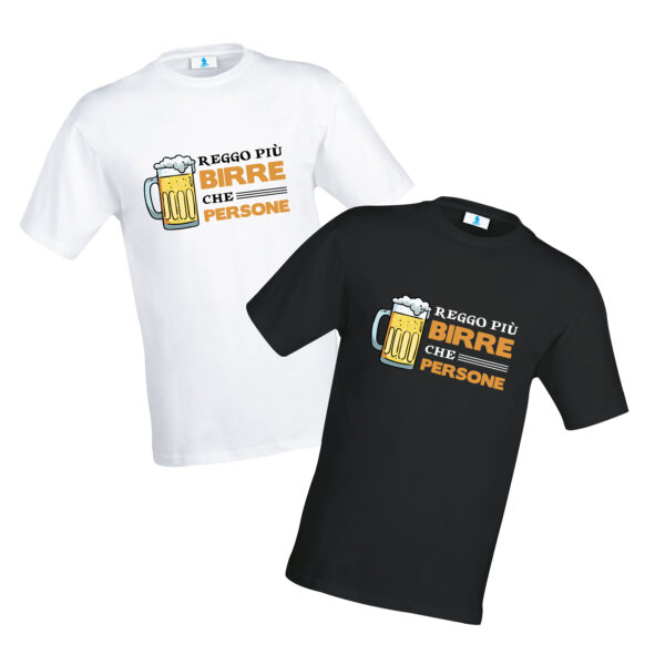 T-shirt "reggo più birre che persone"