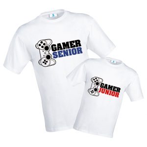 T-shirt “Gamer Senior” e “Gamer Junior”