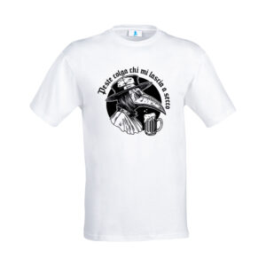 T-shirt “Peste colga chi mi lascia a secco”