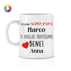 Tazza “al mio super papà”