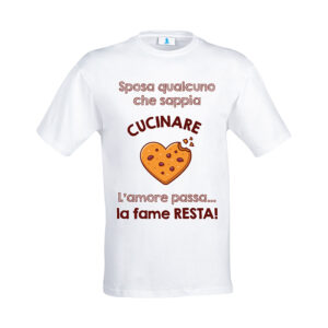 T-shirt “Sposa qualcuno che sappia cucinare”