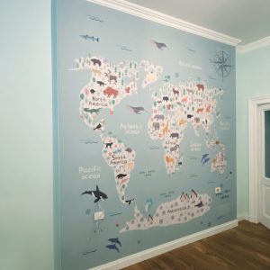 Wallsticker “World map”