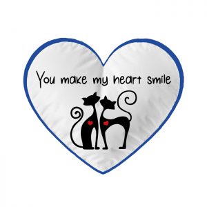 Cuscino “You make my heart smile”